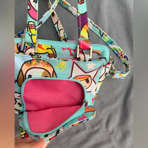RARE Ju-Ju-Be JuJuBe X Tokidoki Itty Bitty Be Unikiki 2.0 Bag Purse blue mini - Picture 7 of 9